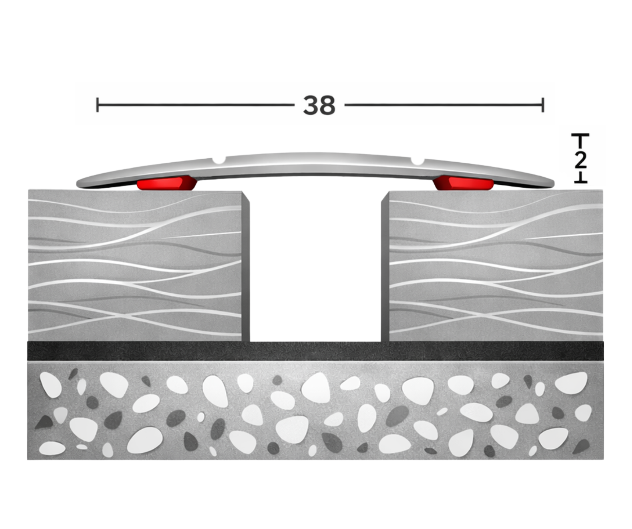 Trojan A08 Self-Adhesive Floor Profile - Image 2