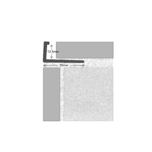 Trojan Square Edge PVC Tile Trim 12.5mm Soft Cream 2.5m - Image 3