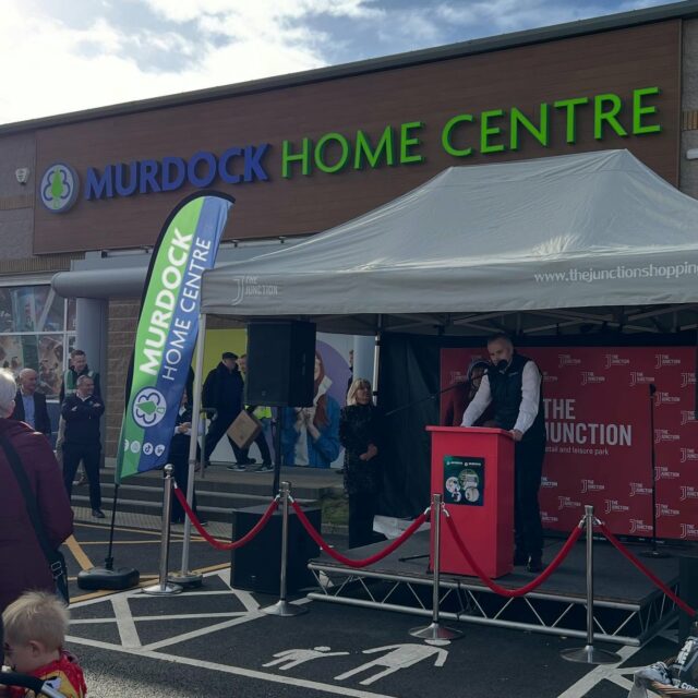 DS Supplies Pat & Derek were delighted to attend the launch of @murdockbuildersmerchants ‘’New Home Centre ‘’ at the Junction, Antrim 👏🏻 #homedecor #diy #builderproviders #dssupplies #trojan #greenfx #gripdex #flooringsolutions #artificialgrass #flooringsccessories #floortrims #hardwarestore #floordesign #flooringaccessories