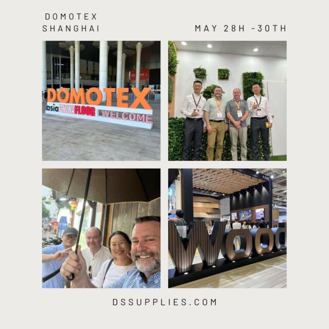 Buying team visiting Domotex Shanghai, meeting partners old & new, along with conducting factory audits. #dssupplies #trojan #greenfx #gripdex #shanghai 🇨🇳