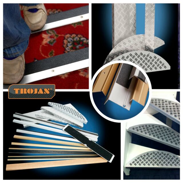 Wide range of stair nosing and checkerplate profiles👈🏻 #trojan  #dssupplies #stairnosing #floortrims #flooringaccessories #diy #floorstore #alberts #stairdesign #builderproviders #checkerplate #flooring #laminateflooring #floordesign #gripdex #interiordesign #furniturefittings #dublin #ireland