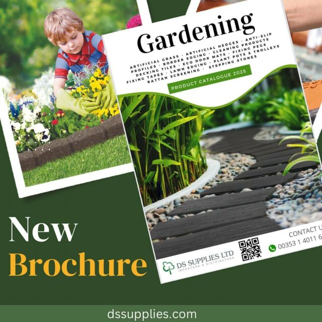 New Gardening Brochure 2025….. out now 📖#dssupplies #gardendesign #exteriordesign #diy #greenfx #alberts #multyhome #ezborder #easytile #tierraverde #gripdex #decking #antislip #gardening #gardenlove #recycledmaterials #borderedging #steppingstones #plantpots #ecofriendly #gardencentres #builderproviders